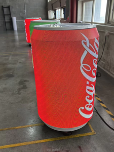 Pantalla LED cilíndrica con forma de lata de bebida grande, personalizada de fábrica, con diseño 3D creativo, para publicidad y marketing de marcas. - Product Image 6