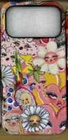 Coque magnétique transparente en PMMA à sublimation vierge avec motif floral bleu pour iPhone 17/16/15/14/13/12 Pro Max – Services professionnels