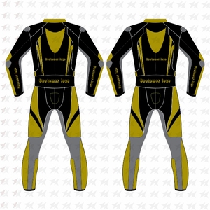 Traje de carreras de una pieza de cuero cómodo de alta calidad Unisex profesional logotipo personalizado diseñado impermeable motociclistas - Product Image 5