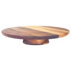 High Standard Quality Rounded <b>Wooden</b> Dessert <b>Cupcake</b> <b>Stand</b> Home Decorative Premium Design Stylish Cake <b>Stand</b> Brown Color - Product Image 5