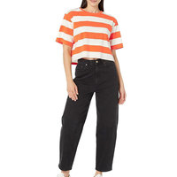 Crop top tendance pour femmes, mode estivale populaire, décontracté, élégant, manches courtes, tricoté, 100% coton, respirant, séchage rapide, personnalisé