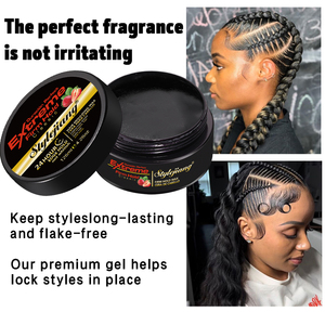 Crema de peinado de cera de pomada brillante para peinar el cabello Cera para mejorar el brillo Pomada de cabello rizado natural para peinar el cabello - Product Image 3