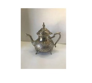 Juego de tetera de café de acero inoxidable de estilo moderno con tapa y Asa de metal para viajes y uso doméstico - Product Image 1
