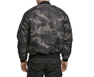 Veste bomber en toile de haute qualité pour homme, col montant, séchage rapide, manches longues, coupe-vent, impression de logo personnalisée, streetwear - Product Image 3