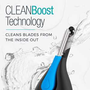 Tondeuse portable étanche pour le nez, les oreilles et le corps, technologie Cleanboost, fonctionne sur piles, pour la maison, le camping-car et la voiture, en plastique - Product Image 2