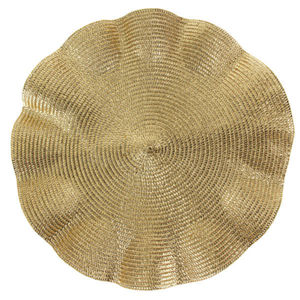 Elegance Vaisselle Napperons Or Assiettes de présentation Dîner Fête Table Décor Assiettes de présentation Pour les fournisseurs de gros - Product Image 1