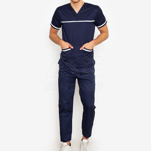 Service OEM – Dernier design – Tenues et ensembles médicaux légers en coton/polyester avec détection d'aiguilles – Unisexe – Usage hospitalier – En stock - Product Image 3