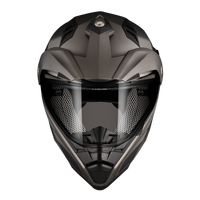 Nuevo Casco ASTONE XM6 SHAFT Cross, Material ABS Resistente a Impactos, Blanco Brillante/Titanio Mate/Mate Verde Militar, 1 Año de Garantía