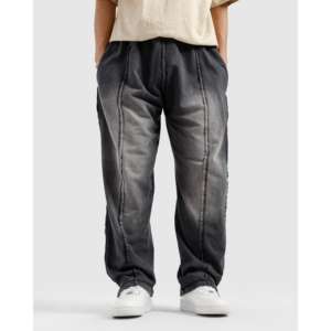 กางเกงจ็อกเกอร์ผ้าฝ้ายแท้ 100% จีบระบายแบบดิบ ซักแล้ว ทรงลำลอง เอวสูง ไซส์ XL สีสันสดใส มีซิป ทรงตรง - Product Image 5