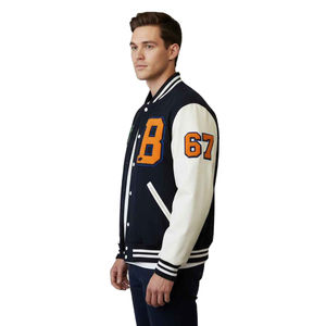 Chaqueta Universitaria Unisex Premium con Forro Acolchado Cálido y Resistente para Clima Frío, Uso en Equipos, Bordado Personalizado para Equipos Escolares - Product Image 6