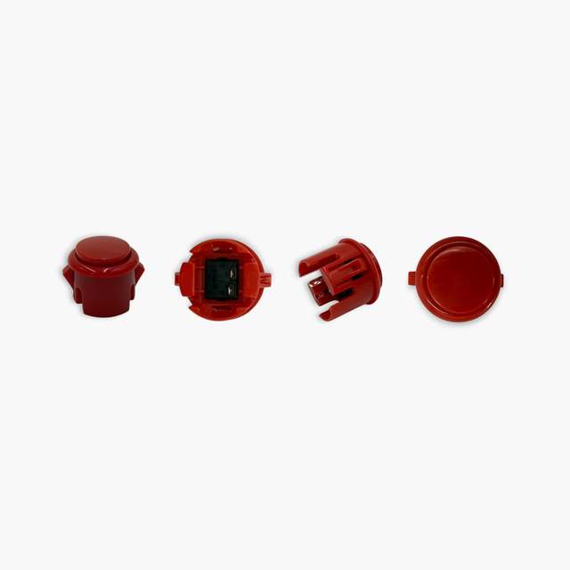 Baolian Set of 10 New Plastic Round Multi-color Arcade Game Card Button Momentary Switches with Various Sizes-Free Shipping