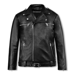 Chaqueta de Cuero Personalizada de Alta Calidad con Bordado Personalizado, Chaquetas de Cuero Holgadas de Nuevo Diseño, Chaqueta de Cuero Entallada para Hombre para Invierno - Product Image 5