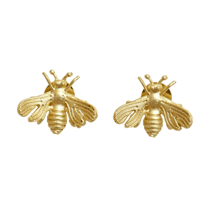 Boucles d'oreilles clous en laiton avec pierres précieuses, vente en gros, pierres naturelles, finition plaquée or 18 carats, motif unique de créateur, prêtes à être expédiées - Product Image 1