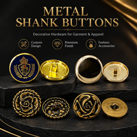 Boutons ronds en métal de luxe sur mesure Lianxu pour uniformes, manteaux, vestes, costumes formels et vêtements