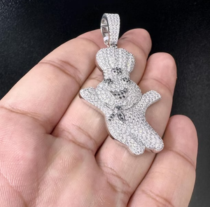 Iced Out Doughboy dinero COLLAR COLGANTE Hip Hop joyería regalo para él - Product Image 2