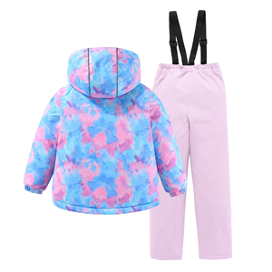 Combinaison de ski d'hiver professionnelle pour enfants, garçons et filles, veste imperméable coupe-vent avec pantalon chaud épaissi, nouveauté pour femmes - Product Image 4