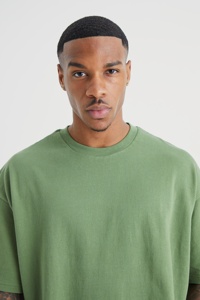 300 Gsm Cotton Heavy Weight Plain Crew <b>Neck</b> Custom Oversized <b>Tshirts</b> for Men <b>High</b> Street Style Made in Pakistan - Product Image 5