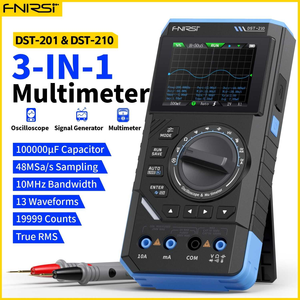 FNIRSI DST-201 Meter 19999 Counts 0-10KHz Oscilloscope Signal Generator 3 in 1 Professional Digital Multimeter Tester