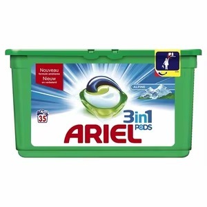 Cápsulas de Detergente Líquido Ariel Allin 1 para 76 Lavados, Excelente Eliminación de Manchas, Desechables para el Primer Lavado - Product Image 6
