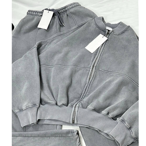 ชุดวอร์มโอเวอร์ไซส์สำหรับผู้หญิงชุด Suits2เหงื่อสำหรับทุกเพศผ้าเปียกเปียกเปียกแบบสั่งตัดได้500ชิ้น - Product Image 2