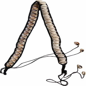 Cotton shell beaded <b>Belt</b> for <b>Women</b> Fashion Black Bag <b>White</b> Western OEM Logo Style Buckle Fabric Packing Pcs Color ind - Product Image 1