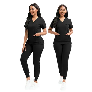 Manufacture Gommage Figues Nouvel Uniforme D'allaitement Médical Avec Logo Femme Scrubs uniformes ensembles - Product Image 3