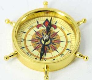 Brújula de reloj de bolsillo de latón clásico 2025 para senderismo Brújula de neón antigua con caja de muestra gratis - Product Image 2