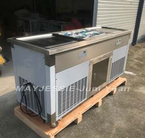 Máquina Comercial para Hacer Rollos de Helado Frito en Sartén Redonda HJ-A63 - Product Image 3