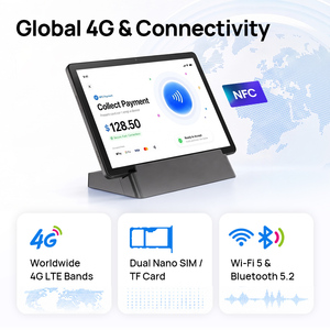 Nuovo <span class=keywords><strong>Tablet</strong></span> NFC da 10.1 Pollici con Supporto da Tavolo, <span class=keywords><strong>Tablet</strong></span> MTK8786 con Base di Ricarica, <span class=keywords><strong>Tablet</strong></span> POS Economico per Ordinazioni nei Ristoranti - Product Image 3