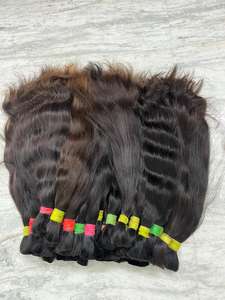 Extensión de cabello humano Remy indio ondulado Natural de alta calidad, máquina suave y sedosa libre de químicos, trama doble para salón y estilismo - Product Image 3