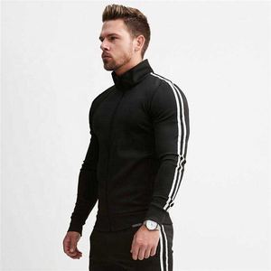 Venta al por mayor de chaquetas de talla grande para hombre con cuello levantado, ropa de trabajo informal con impresión de logotipo personalizado, ropa de abrigo de lana anticontracción - Product Image 2