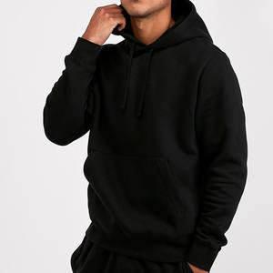 Sweat à capuche personnalisé en molleton de coton brossé avec poche kangourou pour homme, épais, lourd, grande taille, coupe oversize, idéal pour l'hiver - Product Image 5