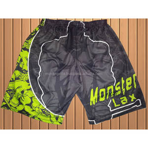 Shorts de lacrosse personnalisés de haute qualité, sublimés, 100% polyester, vêtements de sport OEM - Product Image 1