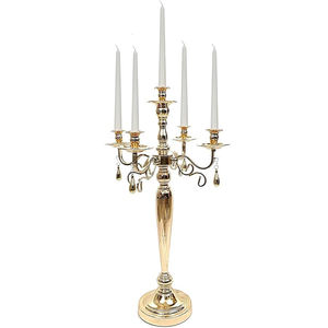 Venta caliente hecho a mano Metal aluminio candelabros boda y hogar evento piso decoración con uso de velas - Product Image 1