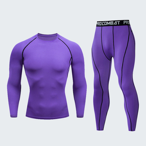 Traje de Compresión Unisex de Alta Calidad 100% Poliéster, Talla Grande, Marca Privada, Otoño, Lavado, Transpirable, Secado Rápido - Product Image 4