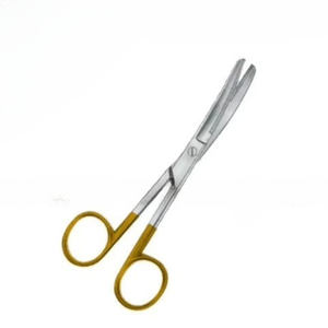 Tijera TC quirúrgica profesional Supercut de alta calidad curvada 14cm personalizada Super Cut Sharp Acero inoxidable plata con oro - Product Image 6