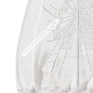 Sudaderas con capucha de diamantes de imitación de impresión Digital de invierno de tasa ajustable última moda personalizada Unisex para hombres - Product Image 5