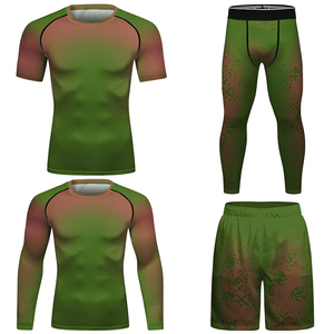 Mode Activewear Hommes Compression Ensemble Populaire Nouveau Style Leggings et design haut pour Entraînement Exercice Sports Hommes Yoga Ensemble - Product Image 3