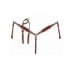 Coraza ecuestre occidental hecha a mano con precio competitivo Accesorio de equitación con cuentas coloridas - Product Image 1