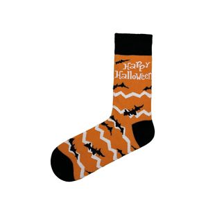 Cozy 100% Cotton Halloween Stockings 5-Pack Breathable and Warm Girl's Striped <b>Cartoon</b> Animal Patterns for Winter Summer Use - Product Image 3