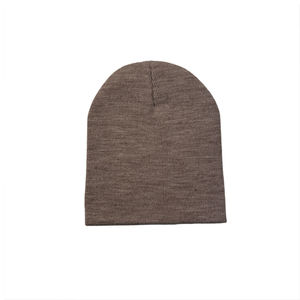 Venta al por mayor de alta calidad de color sólido versátil precio de fábrica de diseño de moda personalizado de punto liso en blanco gorro cálido de invierno 2026 - Product Image 5