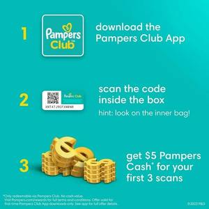 ผ้าอ้อม Pampers Swaddlers - ขนาด 5 จํานวน 104 ชิ้น ขนาดผ้าอ้อมเด็กแบบใช้แล้วทิ้งที่อ่อนนุ่มเป็นพิเศษ - Product Image 2