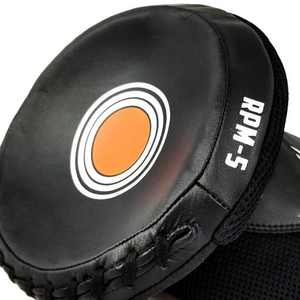 Alta calidad personalizable Focus Mitt Kickboxing Karate entrenamientos Durable impresión cuero punzonado almohadillas logotipo personalizado para boxeo - Product Image 2