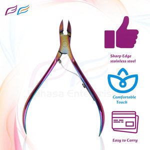 Coupe-cuticules professionnel multicolores en acier inoxydable, pince à cuticules durable, outil de pédicure et de manucure - Product Image 4