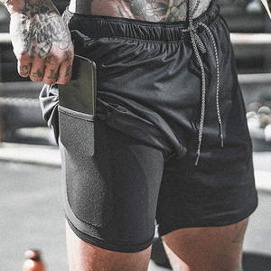 พรีเมี่ยม100% โพลีเอสเตอร์ผู้ชายยิมกางเกงขาสั้นที่มี3 "ในตะเข็บกางเกงขาสั้นใหม่พื้นฐานผู้ชายกีฬาวิ่งออกกำลังกายวิ่งออกกำลังกายกีฬากางเกงขาสั้น - Product Image 4