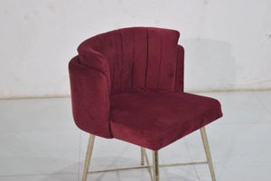 Chaise de salle à manger capitonnée en tissu pour la maison, le bureau et le bar à domicile, meubles de chambre à coucher, fabrication artisanale, vente en gros - Product Image 3