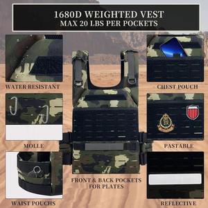 Chaleco con Peso Ajustable de Alta Calidad Personalizado para Correr, Fitness, Entrenamiento de Fuerza Táctica, Chaleco con Peso para Hombres y Mujeres - Product Image 4