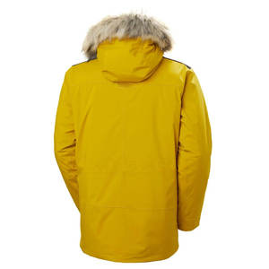 Chaqueta Parkas de hombre con logotipo personalizado Chaqueta de lona de invierno de talla grande de alta calidad con cuello con capucha - Product Image 2