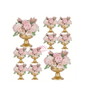 Jarrón de Metal Ligero Hecho a Mano, Decoración de Mesa para Bodas, Jarrón para Decoración Floral, Centro de Mesa - Product Image 2