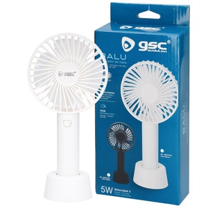 Mini ventilatore portatile ricaricabile USB bianco 5W (GSC 300010023) - Product Image 2